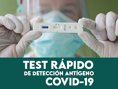 Test rápido de detección antigeno sars-Cov-2